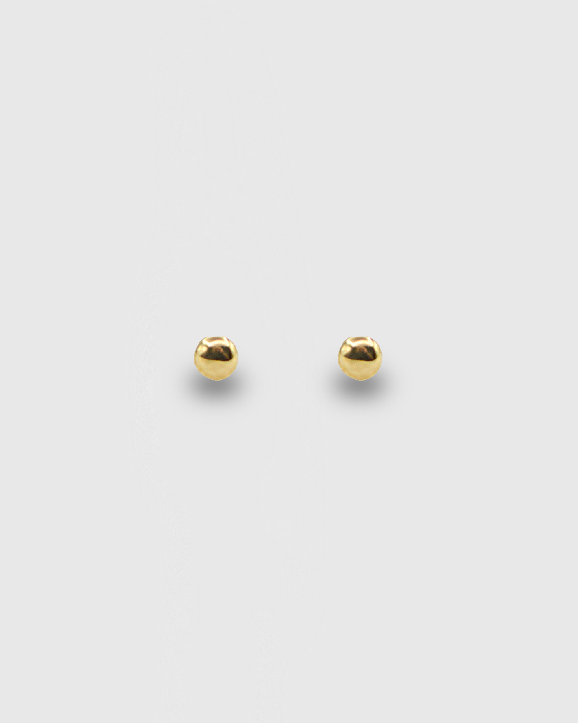 Piercing esfera lisa de oro sólido 14k