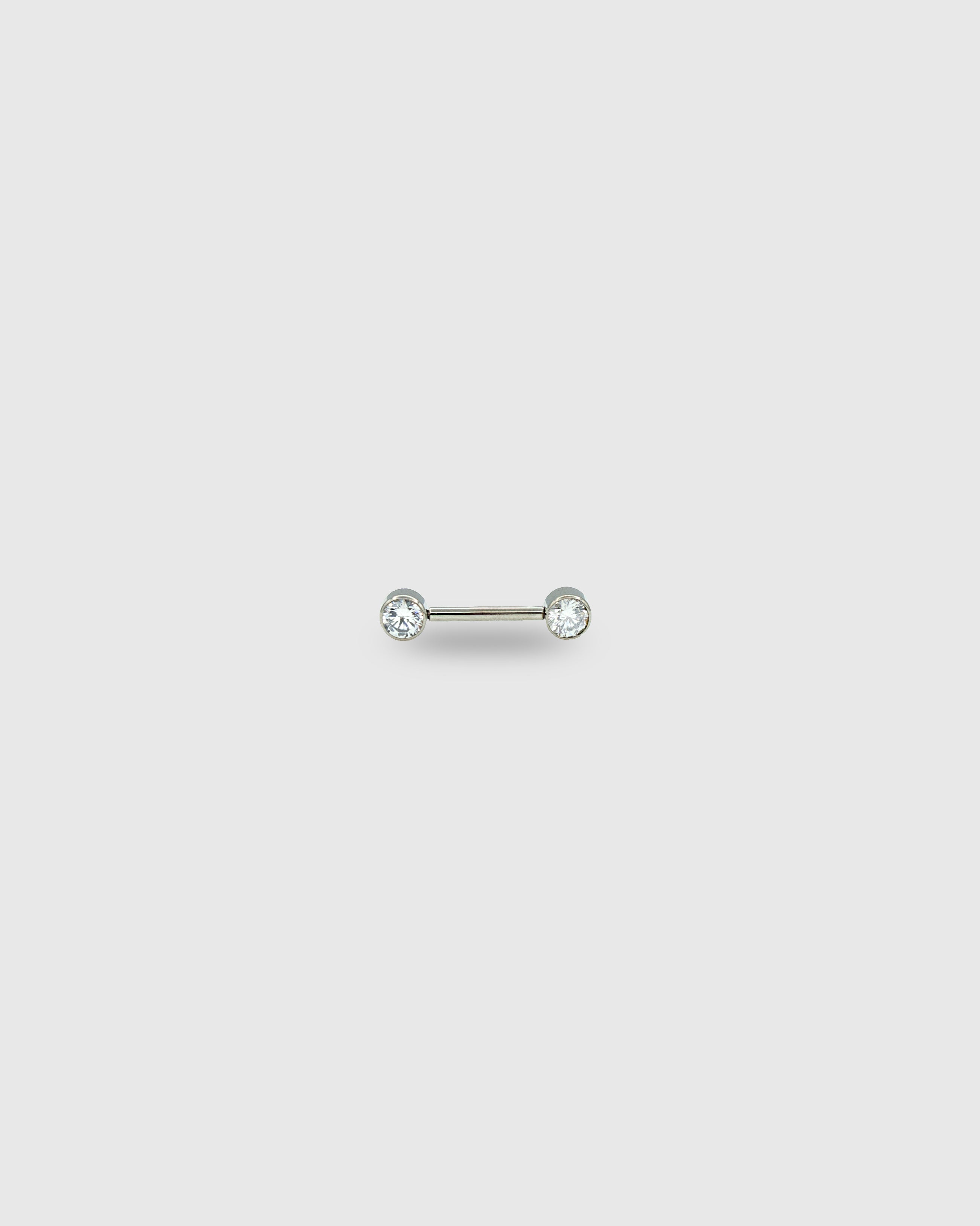 Piercing para pezón con circonita