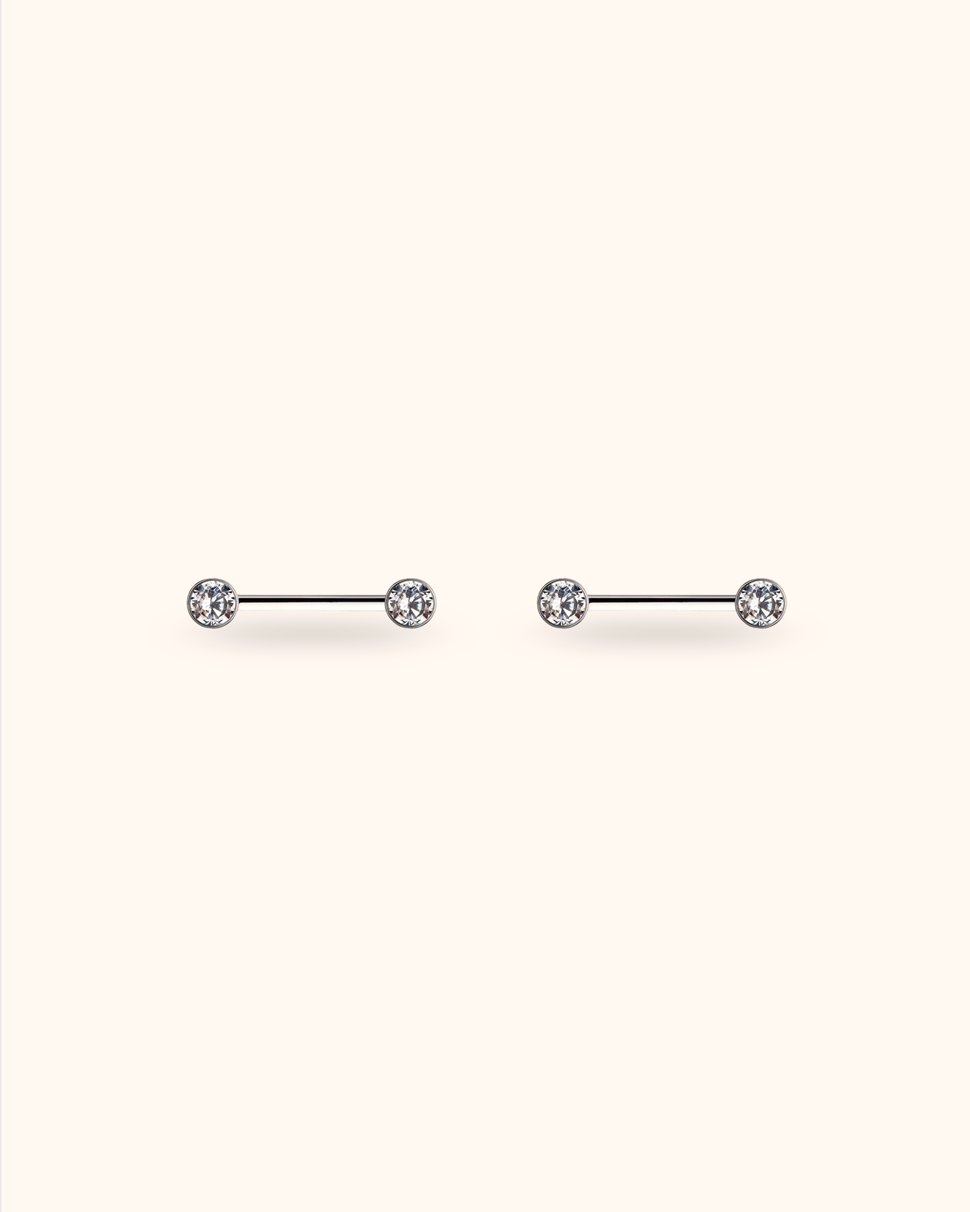 Piercing para pezón con circonita