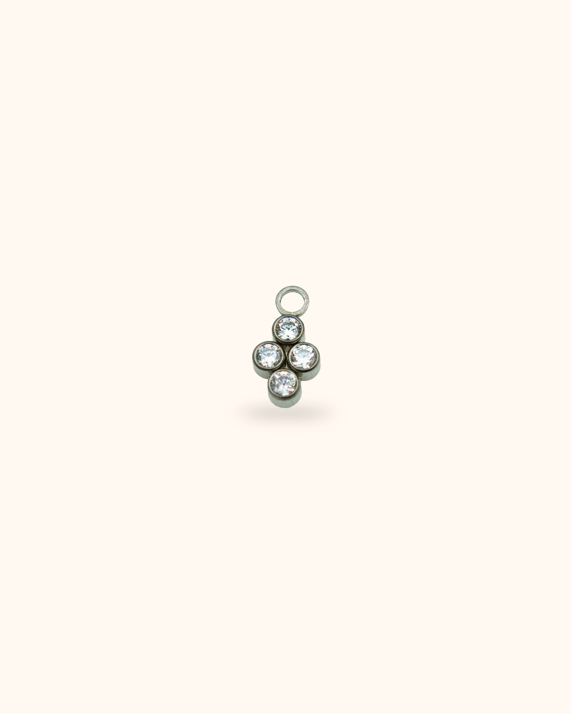 Charm para piercing circonitas de titanio