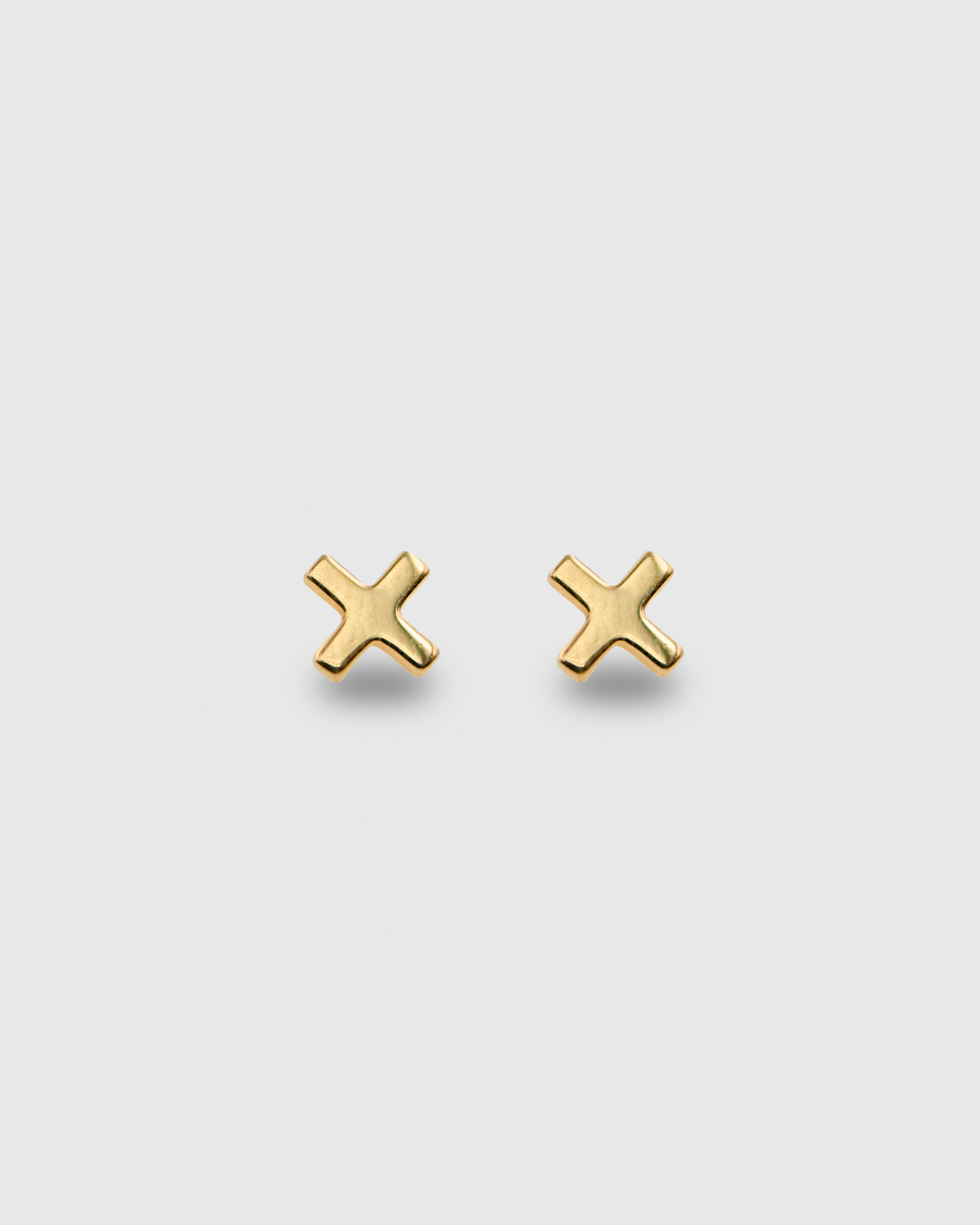 Piercing en forma de X de oro sólido 14k