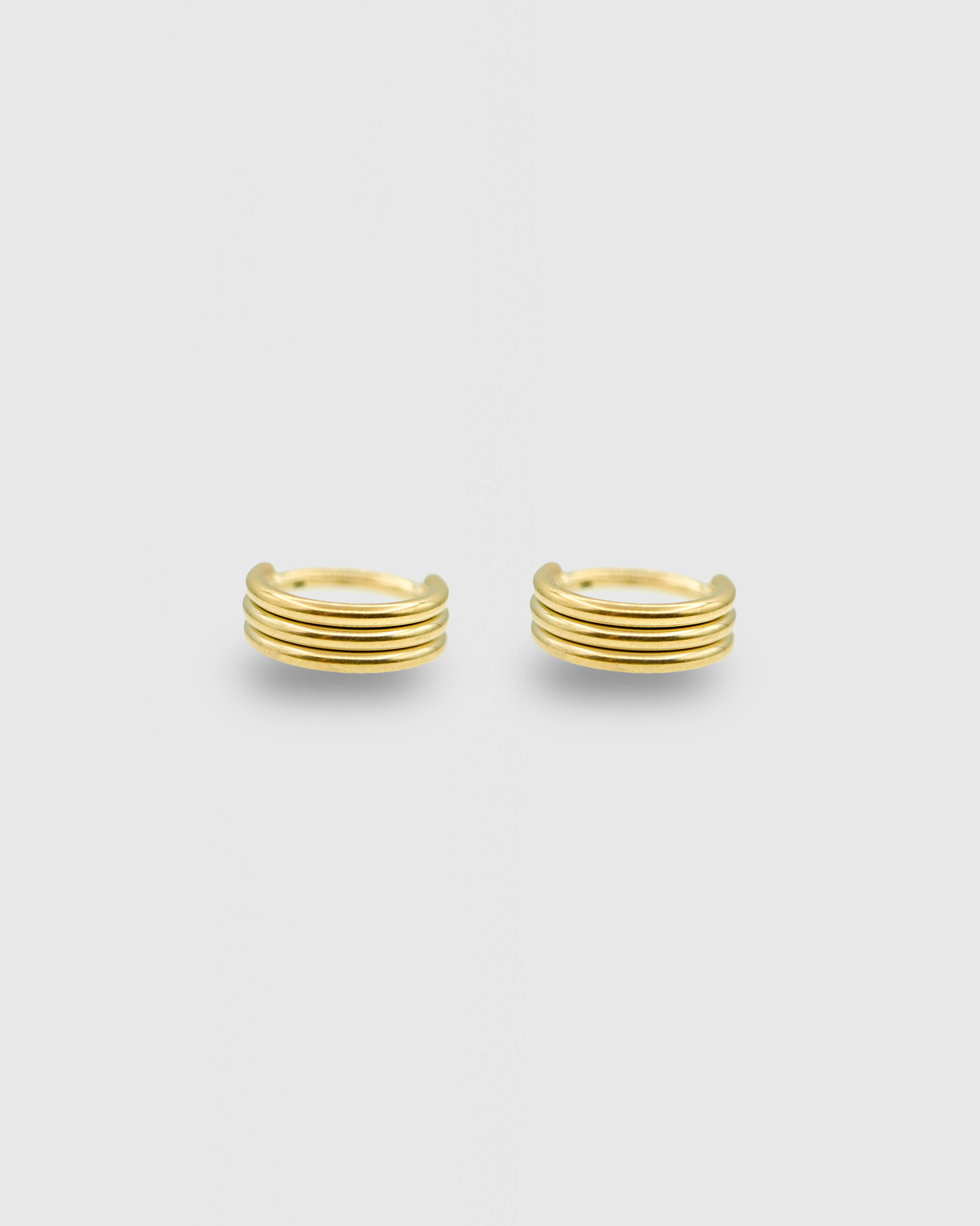 Aro triple oro 24k PVD