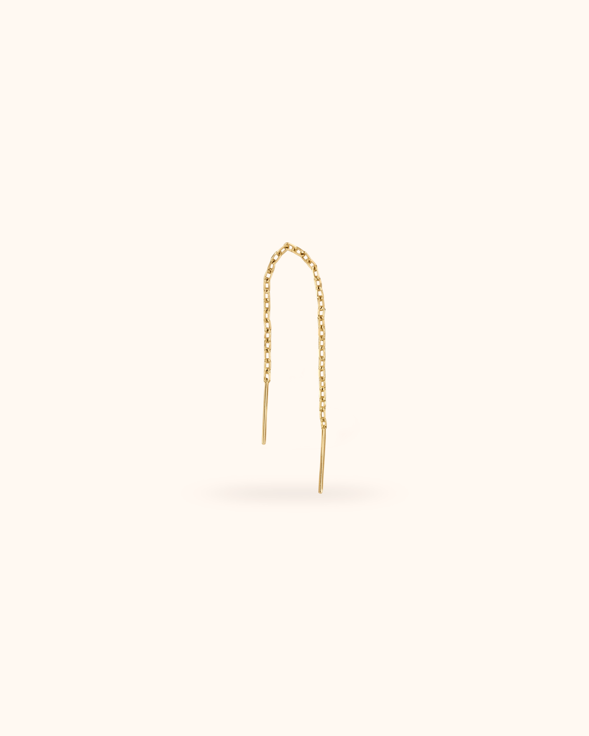 Pendiente Cadena Oro sólido 14k