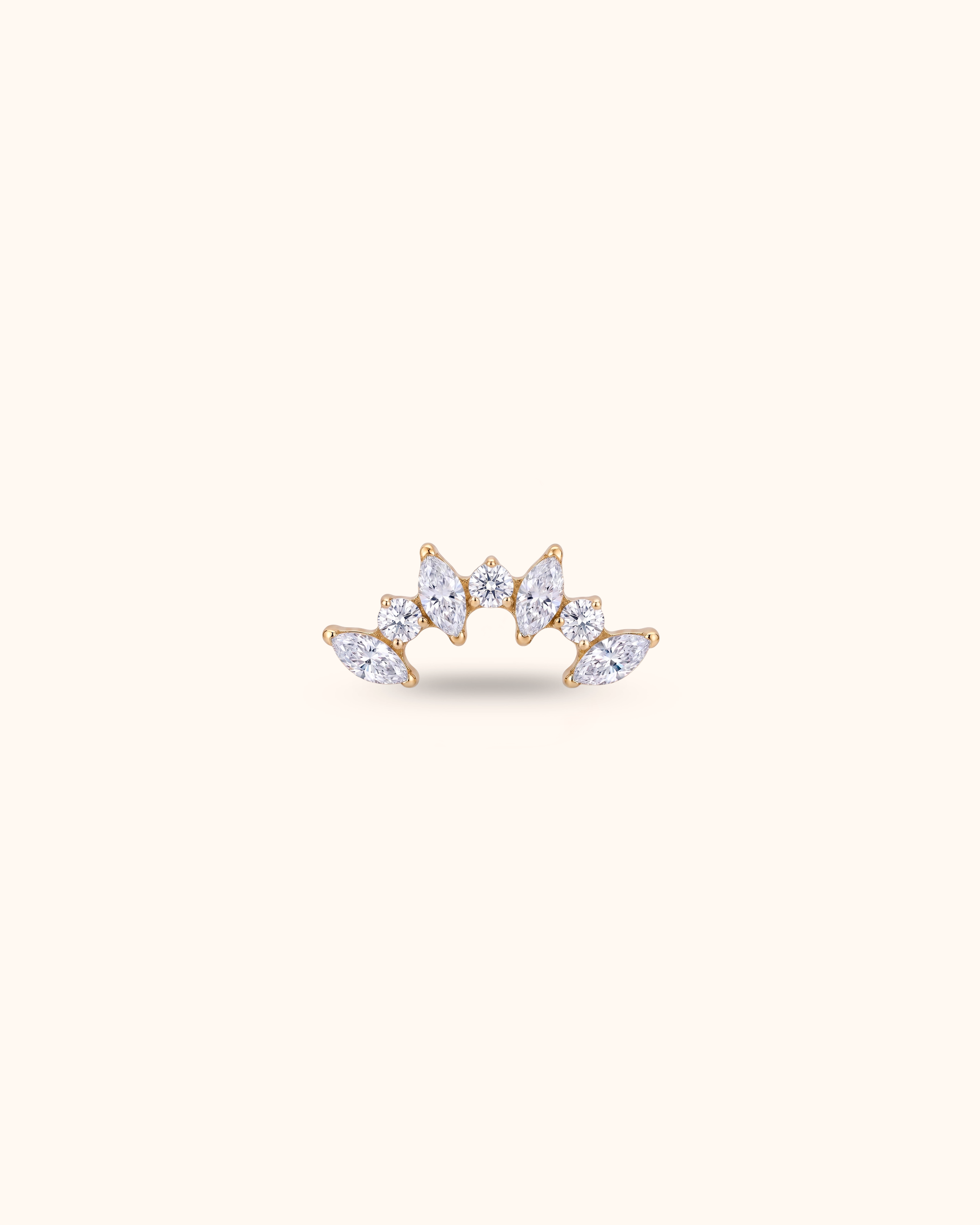 Princess Cluster con Circonitas Oro 24k PVD