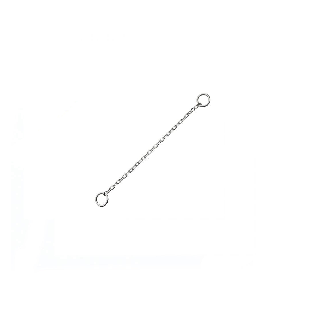Cadena de oro blanco