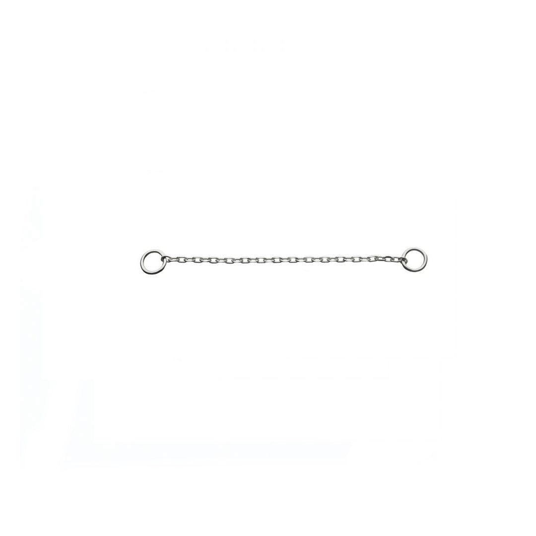 Cadena de oro blanco