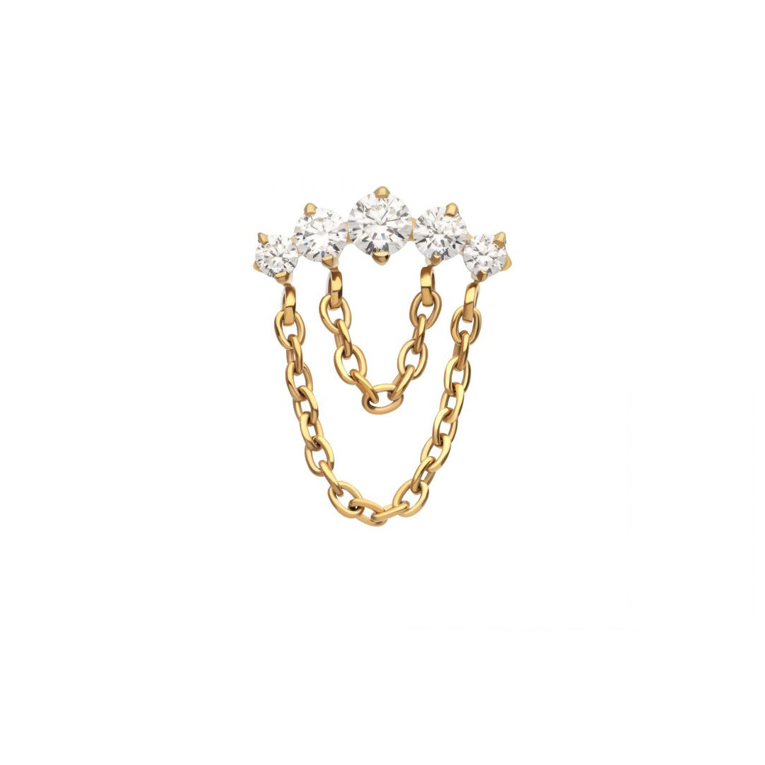24k gold PVD with chains