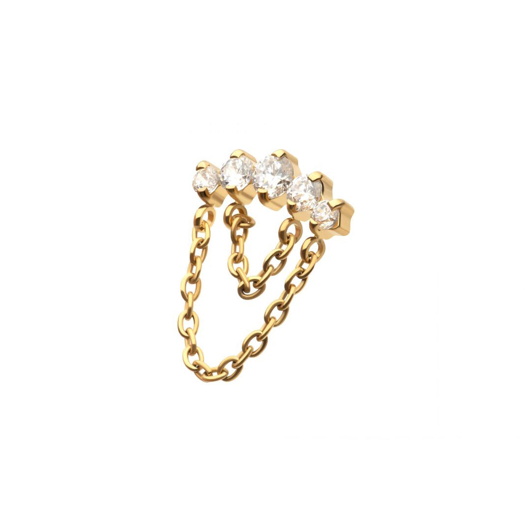 24k gold PVD with chains