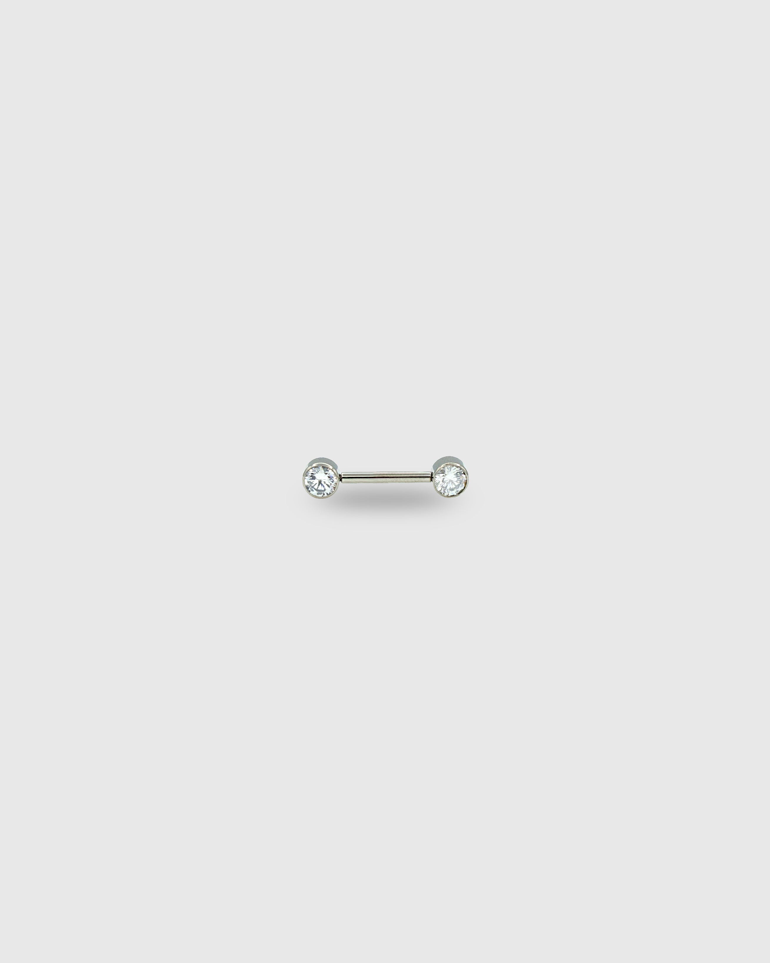 Barbell para pezón con circonitas
