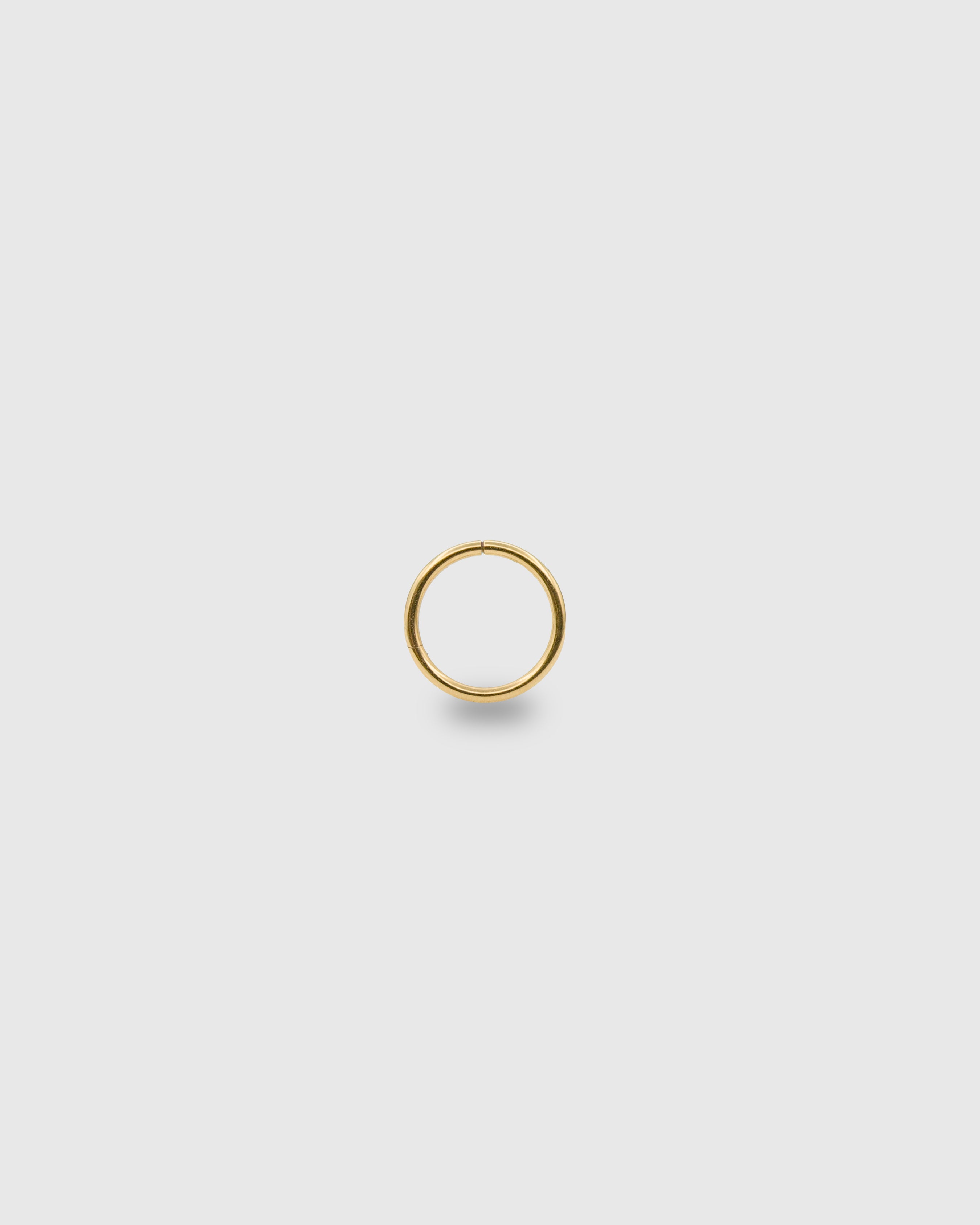 Pendiente Aro liso oro 24k PVD