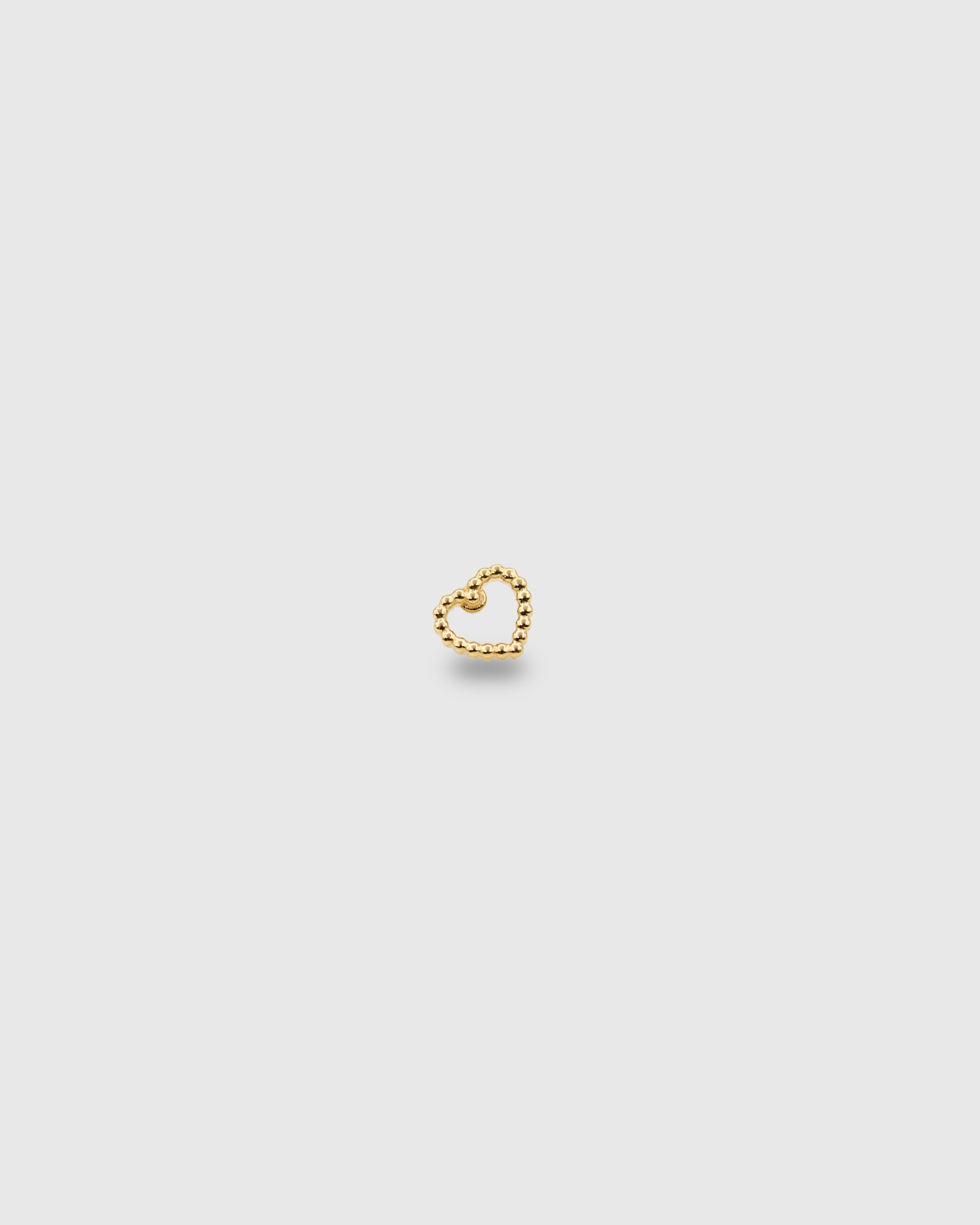 Piercing Corazón de oro sólido 14k