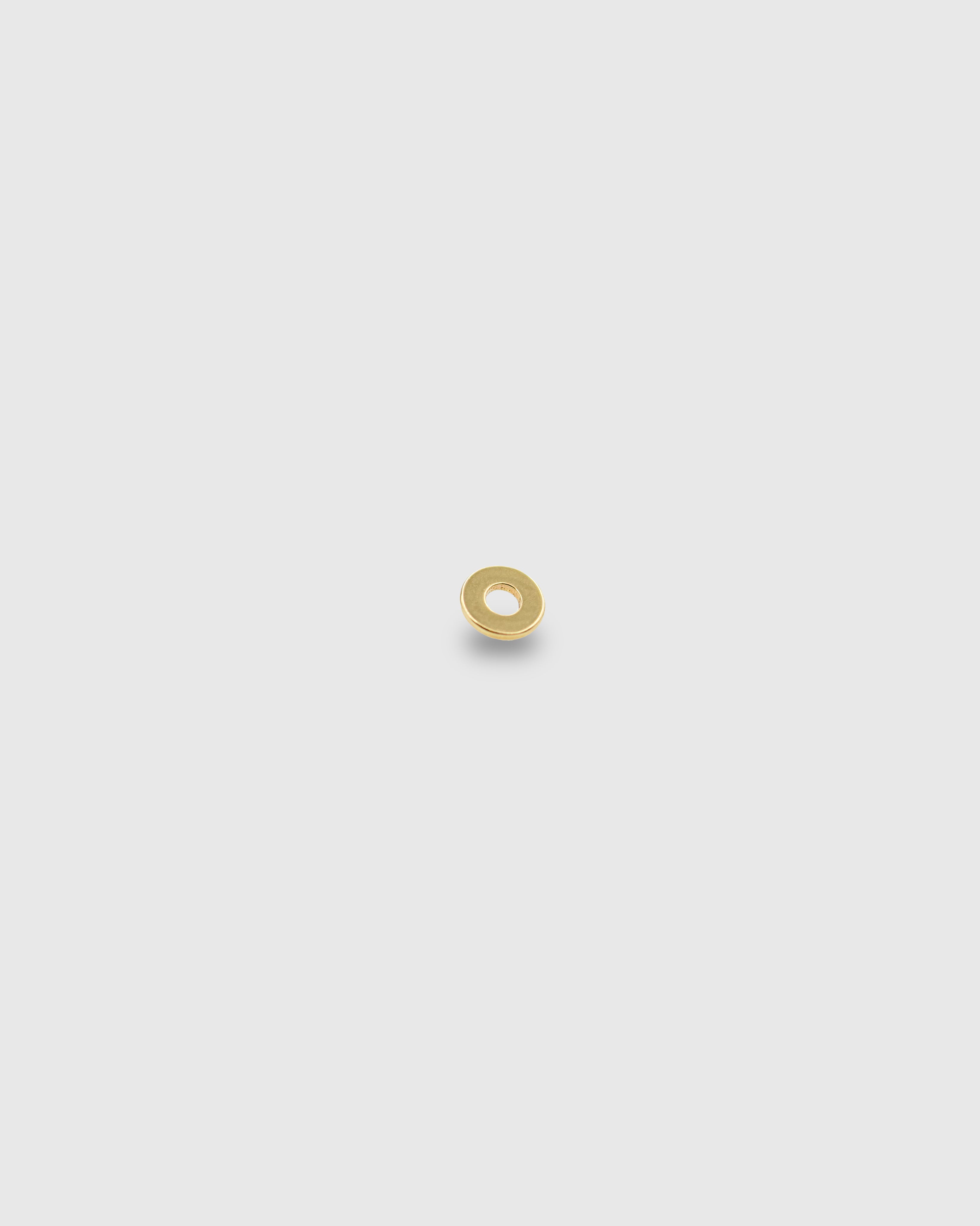 Pendiente Círculo de oro sólido 14k