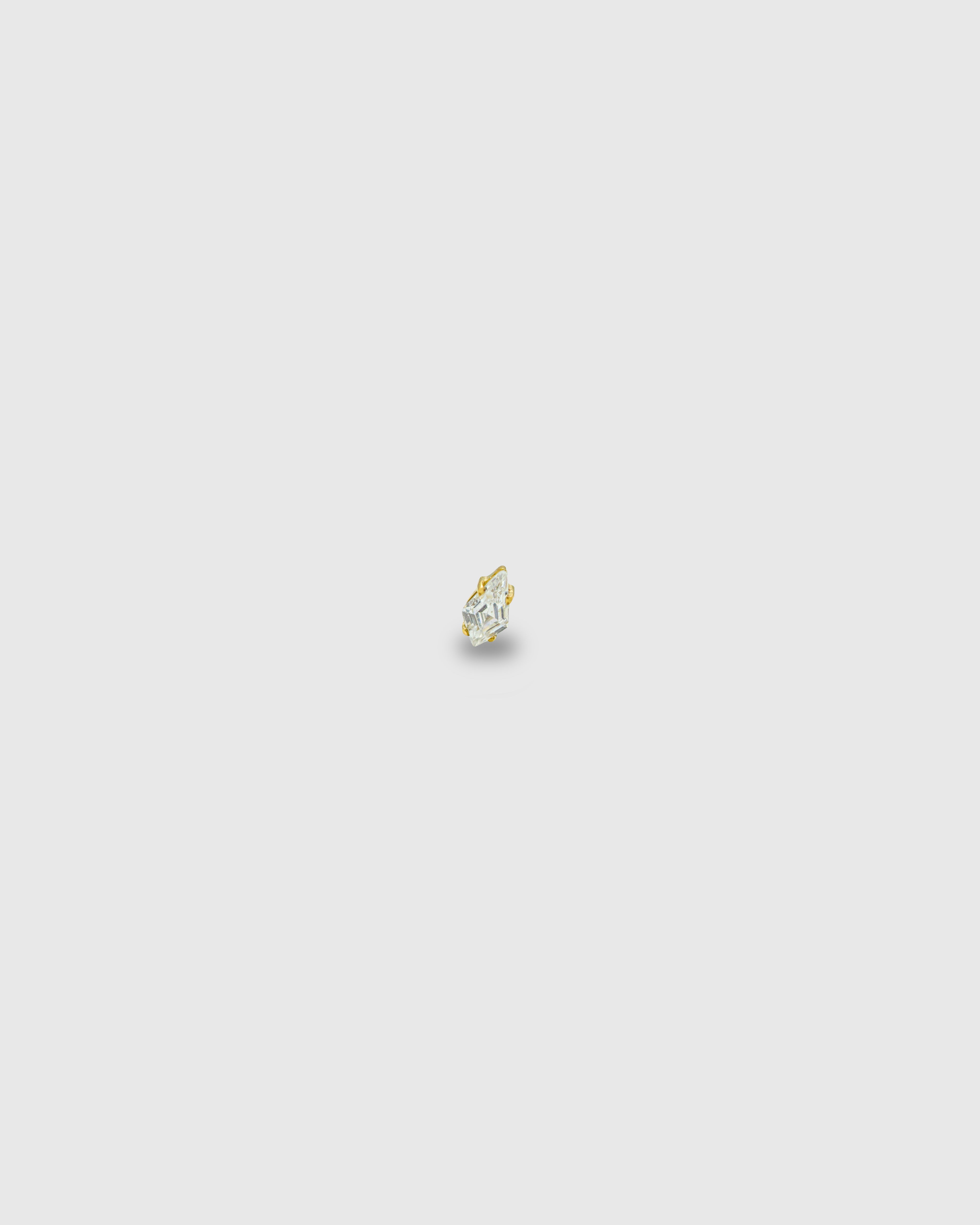 Piercing Rombo oro 24k PVD con circonita