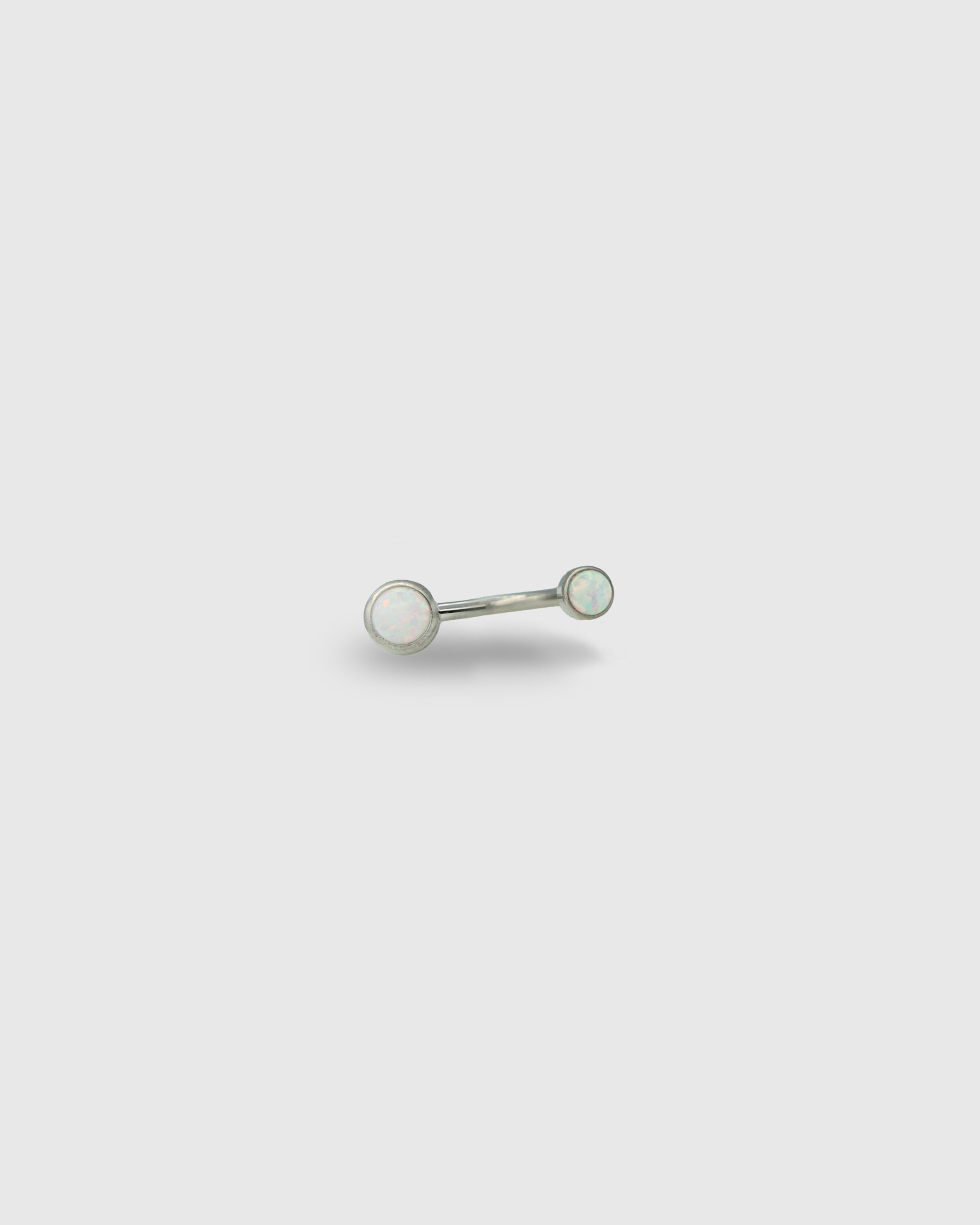Piercing para ombligo de titanio con ópalo