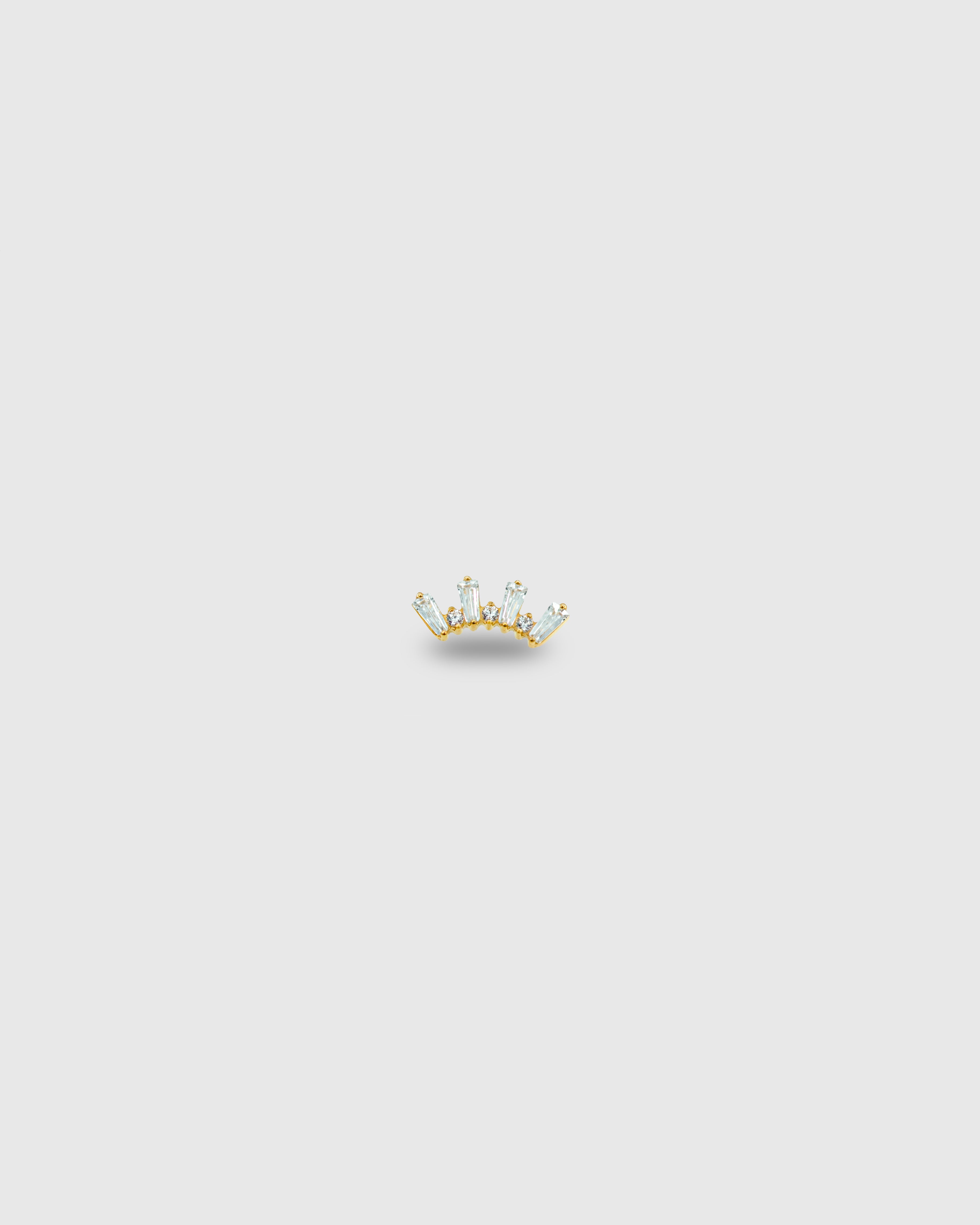 Piercing cluster circonitas oro 24k PVD