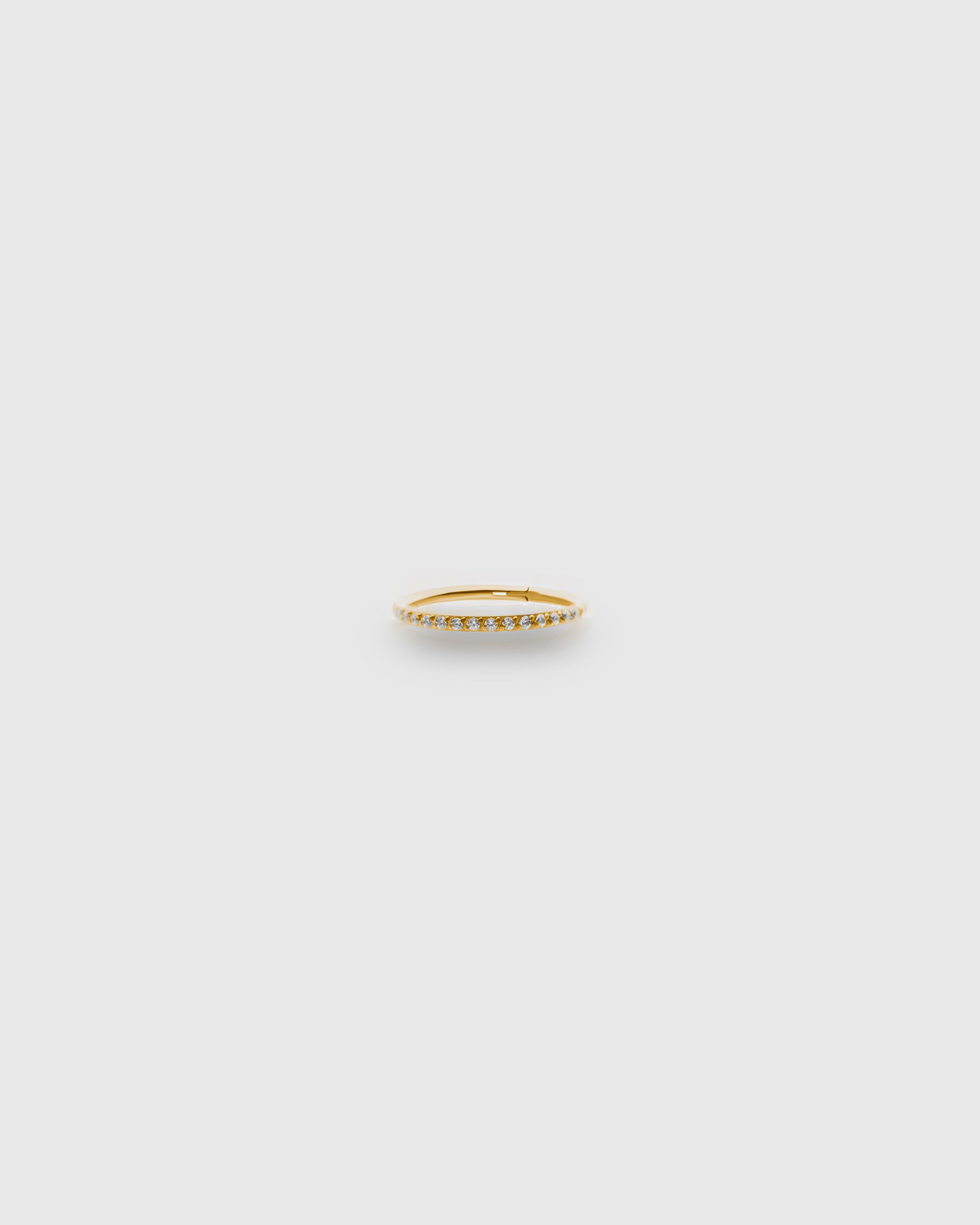 Aro oro 24k PVD y circonitas