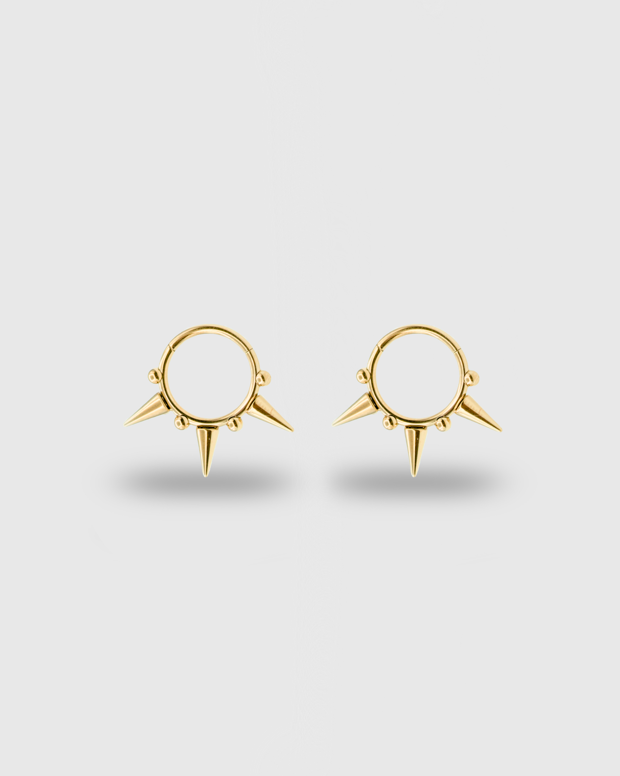 Aro con púas oro 24k PVD