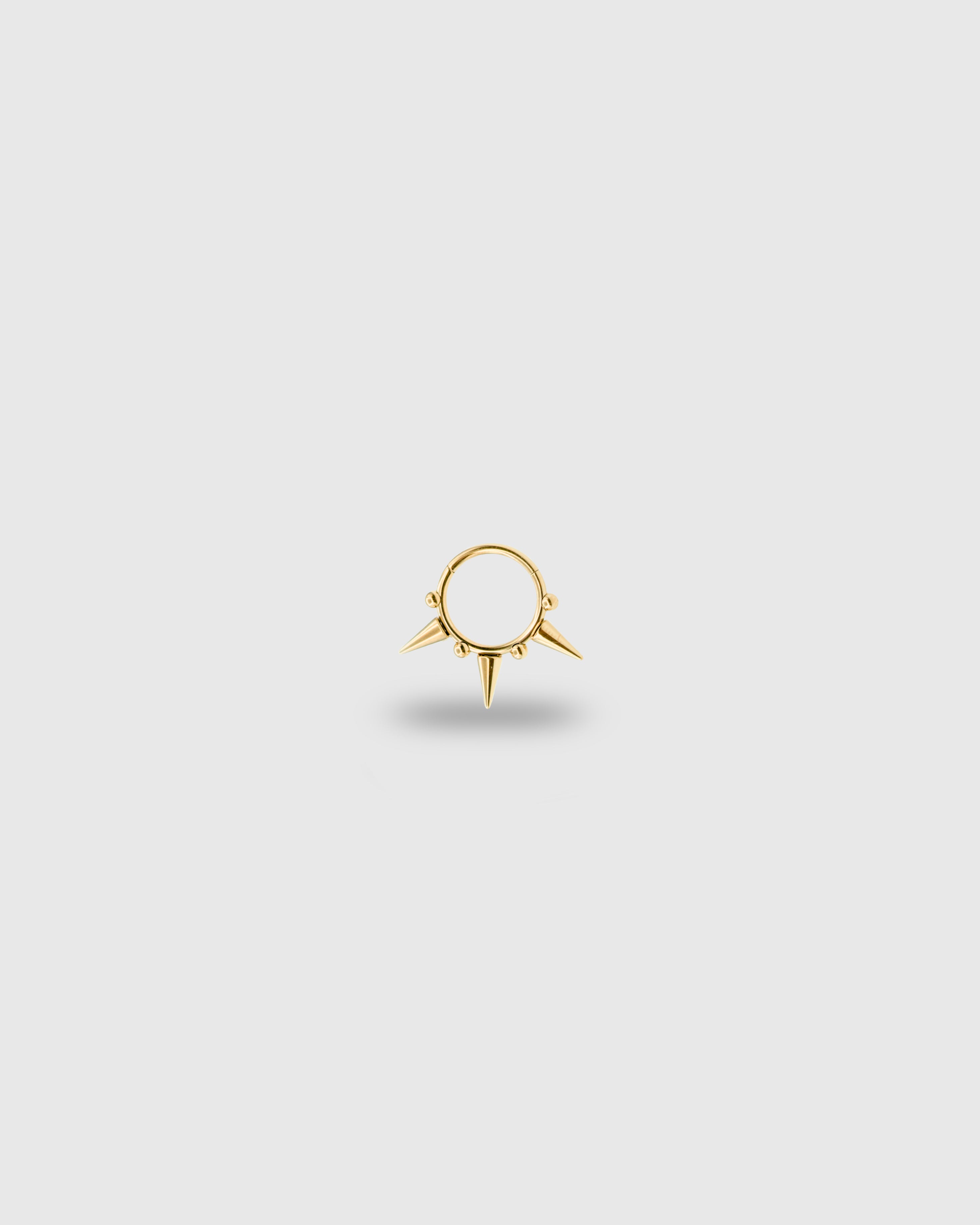 Aro con púas oro 24k PVD