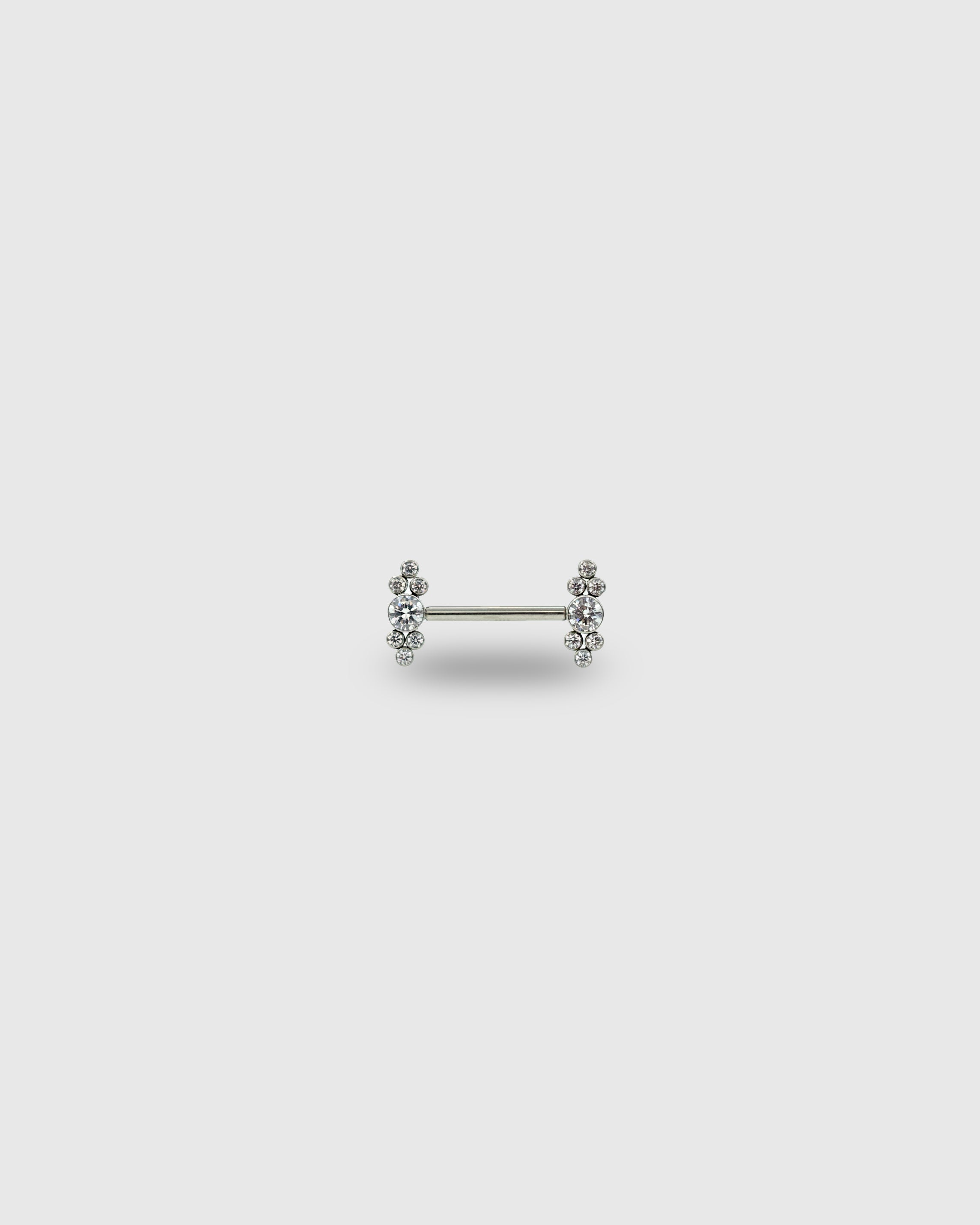 Barbell para pezón con circonitas