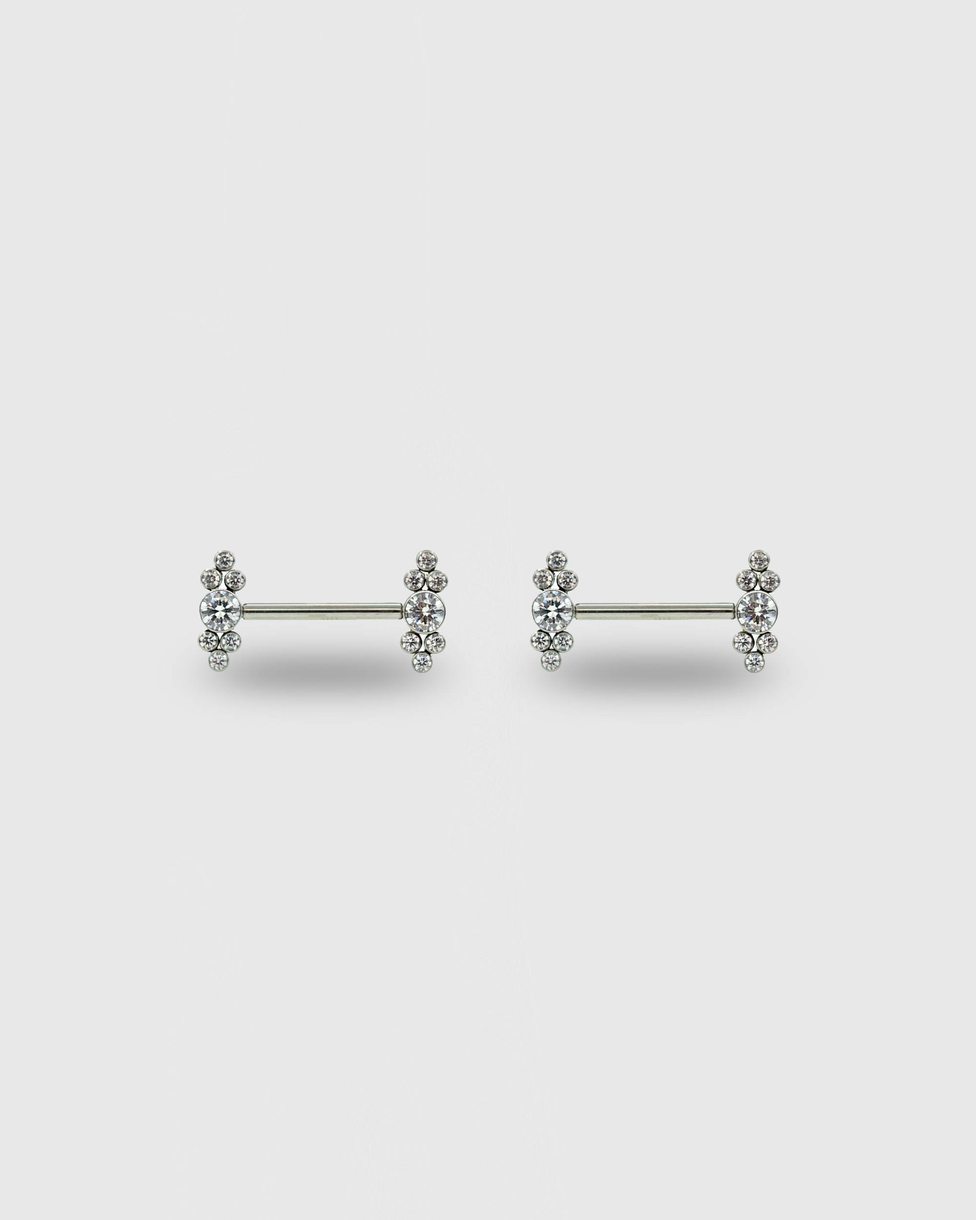Piercing para pezón con mini circonitas