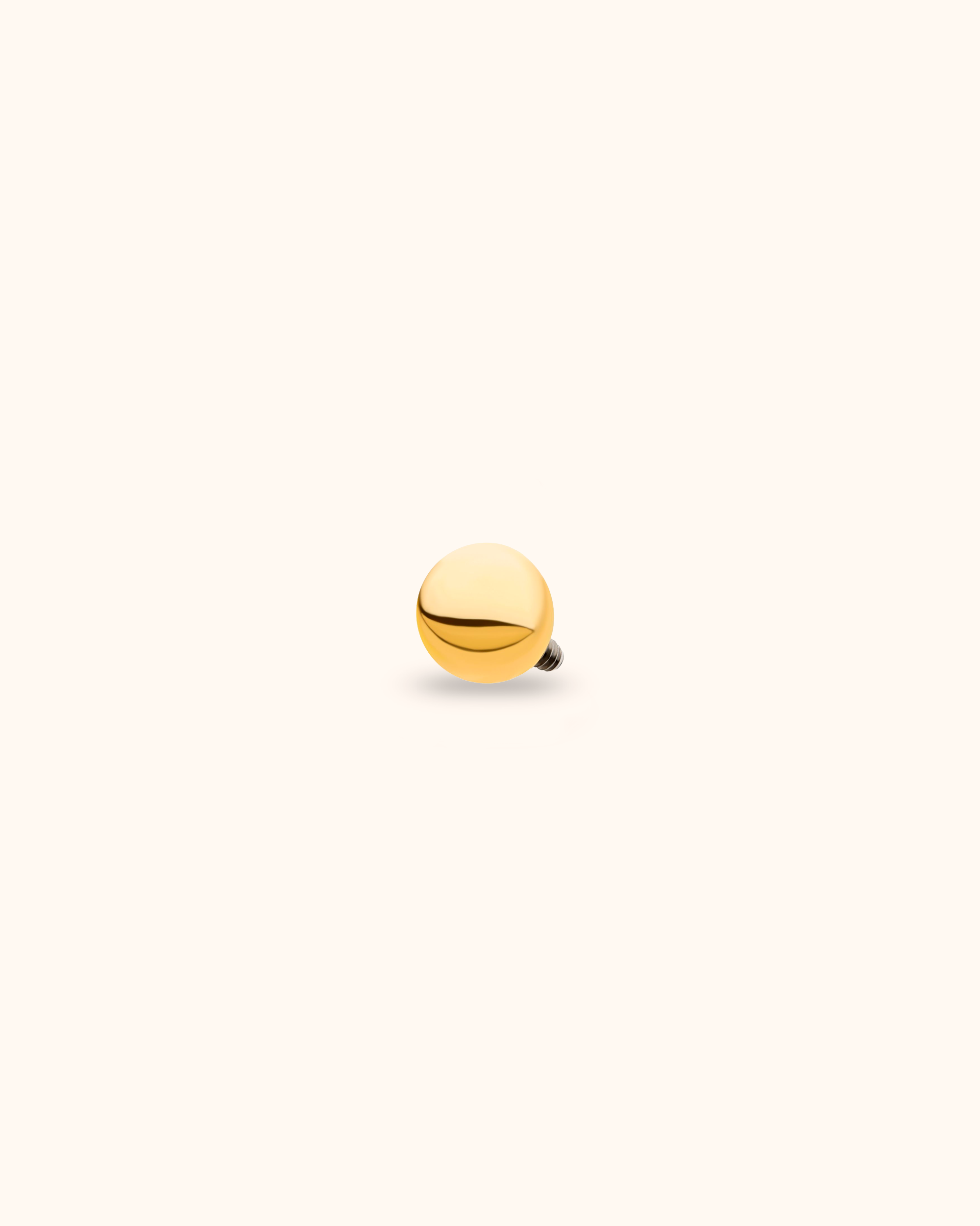 Bola básica de oro 24k PVD