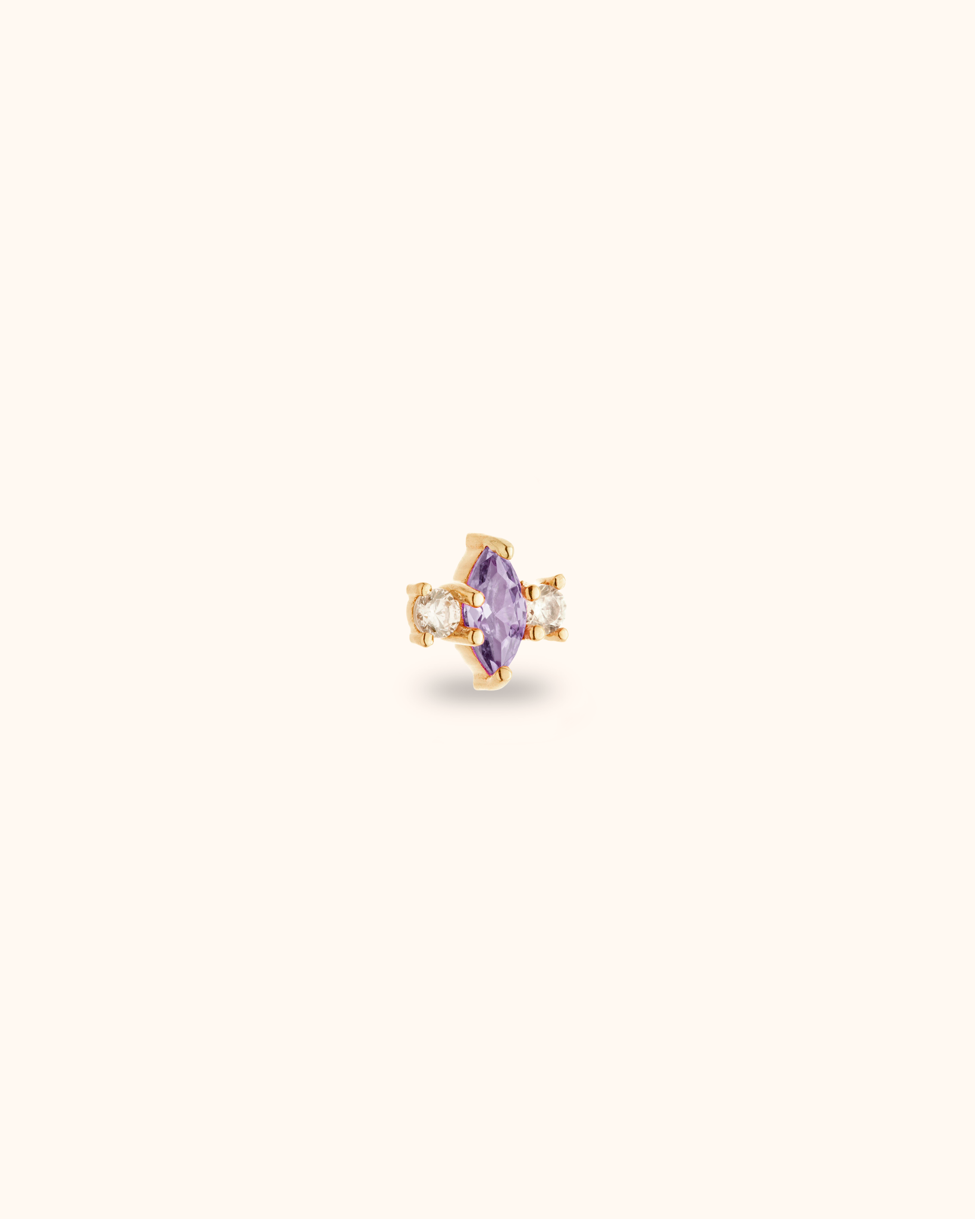Lilac Marquise Oro sólido 14k