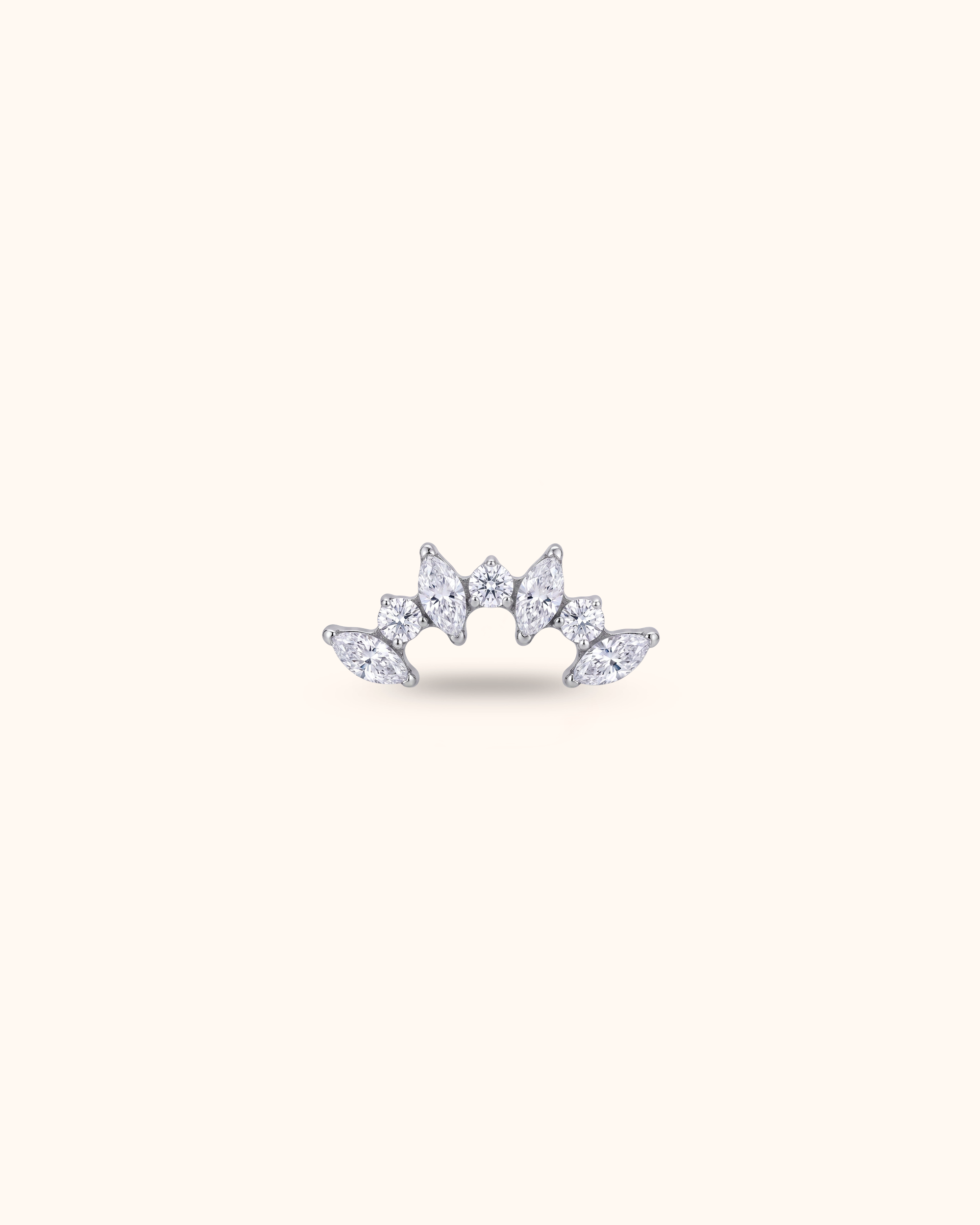 Princess Cluster con circonitas Titanio