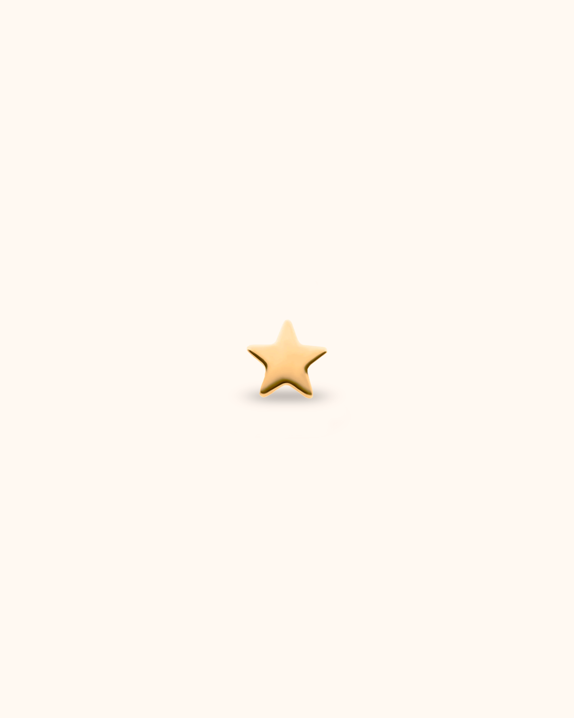 Estrella de oro 24k PVD