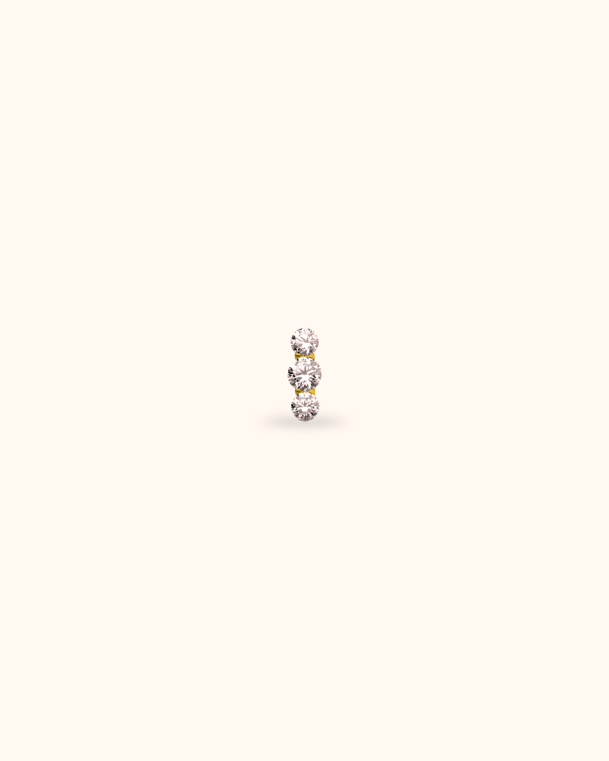 Trio Line con Circonitas Oro 24k PVD