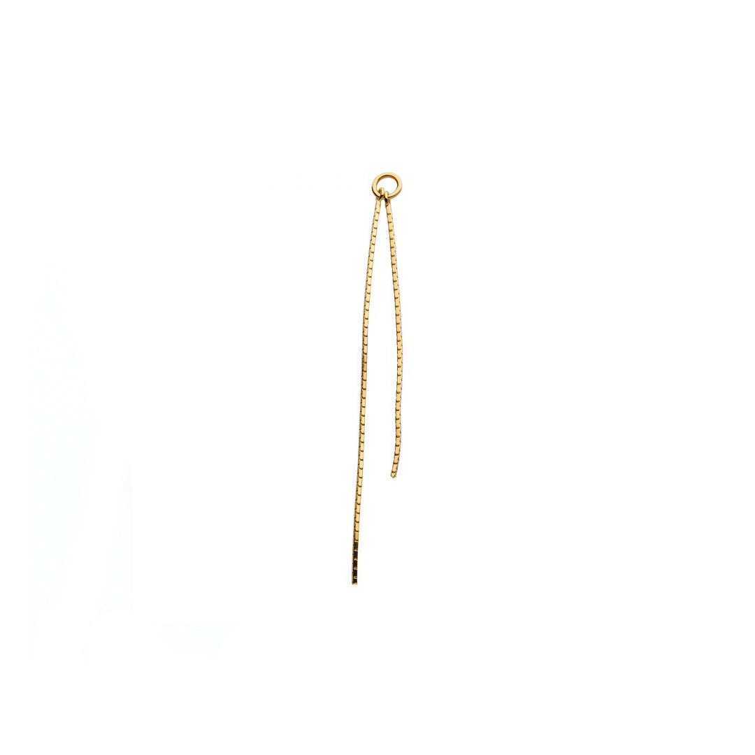 Solid gold chain charm